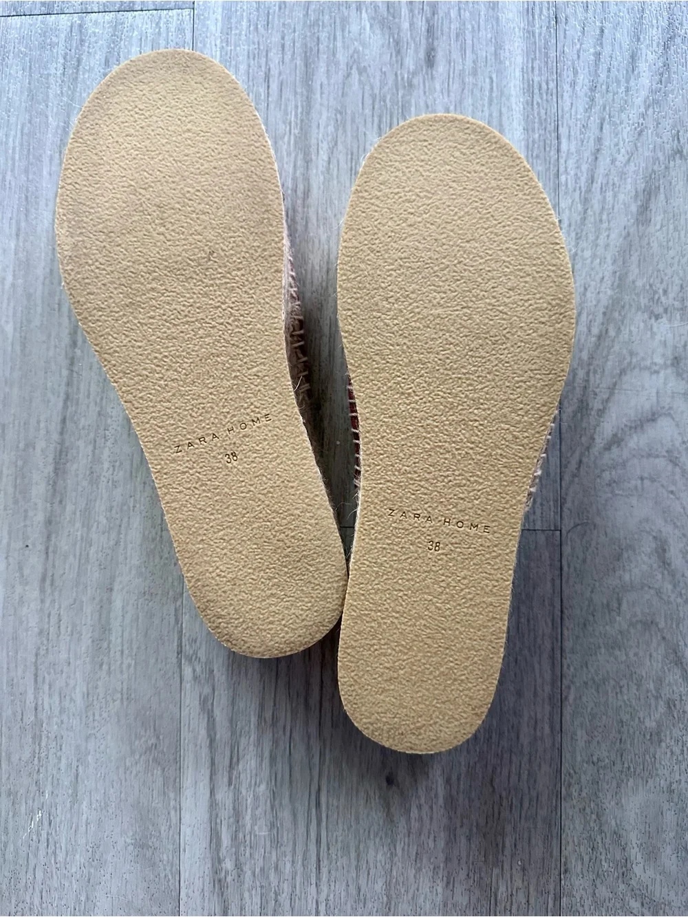Zara | rust suede espadrille slide flatform sandal - Picture 6 of 11